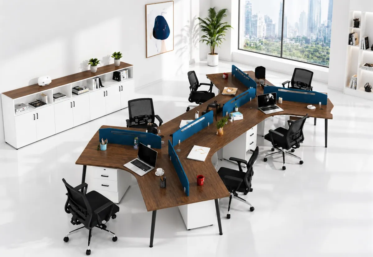 Bureau Open Space Modulaire 6 postes