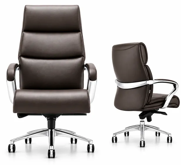 Fauteuil Prestige Brown – Confort Exécutif et Élégance